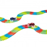 Circuit de course lumineux avec voiture LED