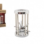 Casse-tête en métal Hérisson en cage, chromé