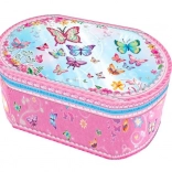 Boîte à musique ovale - papillons Pecoware