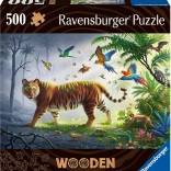 Puzzle en bois Tigre dans la jungle 500 pièces RAVENSBURGER
