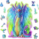 Puzzle en bois Dragon majestueux 150 pièces