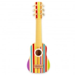 Guitare en bois arc-en-ciel pour enfants