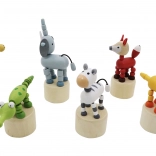 Animaux en bois compressibles Safari