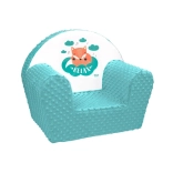 Fauteuil pour enfants en Minky NEW BABY Renard, menthe