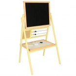 Tableau magnétique en bois pour enfants avec craie et boulier