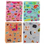 Sac cadeau avec autocollants colorés 32 × 26 × 12 cm