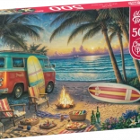 Puzzle Vie en camping-car 500 pièces
