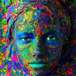 Puzzle Femme maquillée artistiquement 1000 pièces