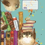 Cahier scolaire A4 pour journal de lecture, réglure 12 mm, 20 feuilles