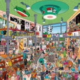 Puzzle HEYE magasin de musique, 1500 pièces