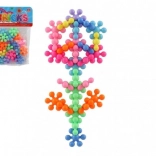 Jeu de construction coloré de fleurs pour enfants