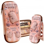 Trousse scolaire compacte Capybara en trottinette 23 cm