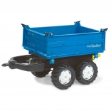 Rolly Toys remorque basculante RollyMega Trailer bleue