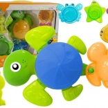 Set de bain avec animaux – petites tortues, rosettes et cascade d’eau