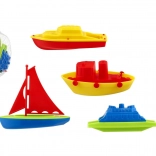 set de bain bateaux, 4 pcs plastique en filet