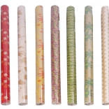 Papier cadeau kraft avana naturel 0,7 × 2 m – assortiment de motifs