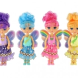 Poupée fée avec ailes 15 cm, assortiment de couleurs