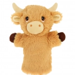 Marionnette en peluche Vache montagnarde