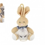 Lapin musical beige 18 cm