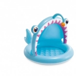 Piscine gonflable pour enfants en forme de poisson avec auvent