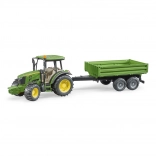 Bruder tracteur John Deere avec plateau 1:16