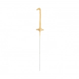 Cierge magique doré en forme de chiffre