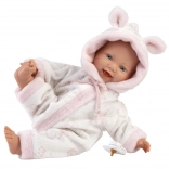 Llorens Little Baby poupée réaliste bébé avec corps en tissu doux