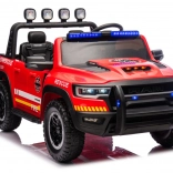 Voiture électrique pour enfants RAM de pompier biplace