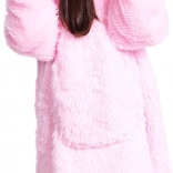 Sweat plaid à capuche pour enfants Cozy Noxxiez – Licorne (7–12 ans)