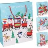 Sachet cadeau M de Noël 26 × 32 × 10 cm