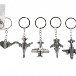 Porte-clés en métal en forme d’avion 5–6 cm, assortiment de modèles