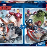 Educa Puzzle Avengers 2x500 pièces
