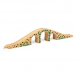 Bigjigs Rail pont en bois à trois arches pour circuit de train