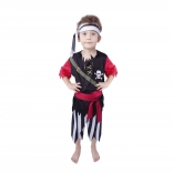 Costume de pirate pour enfant avec foulard (M) eco-emballage