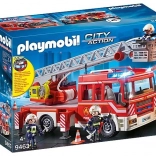 playmobil city action camion de pompiers avec échelle télescopique