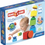Geomag Magicube Stacking – jeu de construction magnétique pour les plus petits, 8 pièces