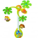 Mobile musical HOLA pour lit bébé avec boîte à musique et hochets