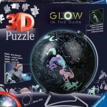Globe puzzle lumineux du ciel étoilé 180 pièces
