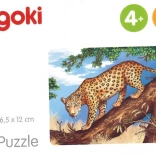 Goki puzzle en bois Animaux d’Afrique – jaguar, 24 pièces