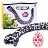 Serpent télécommandé avec commande IR pour enfants – noir et blanc