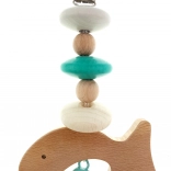 Clip pour poussette Poisson Turquoise