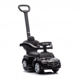 Draisienne pour enfants avec poignée Mercedes 3-en-1 noire