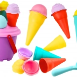 Set de sable Seau glace Pelle rose 6 pcs.