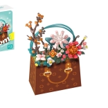 Jeu de construction mini KOCO fleur dans un sac à main, 267 pièces