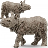 schleich jeune rhinocéros indien – figurine wild life