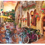 Puzzle En vélo à travers la Toscane 1000 pièces
