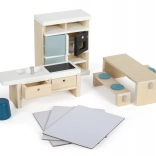 Meubles de cuisine pour maison de poupée