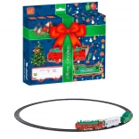 Ensemble de train de Noël à piles avec lumière