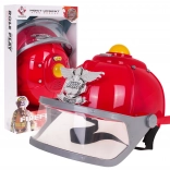 Casque de pompier interactif pour enfants 3+ avec lumières, sirène et tour de tête réglable