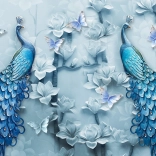 Puzzle Paons bleus 1000 pièces